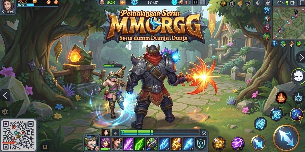 Screenshot gameplay 8QR menampilkan aksi seru dan grafis menawan.