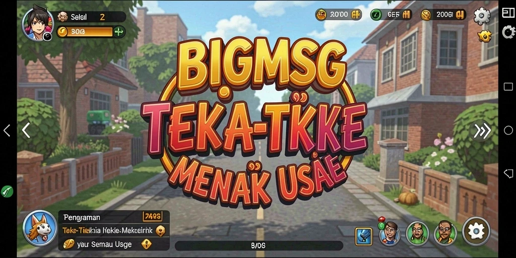 Tampilan gameplay BIGMSG menampilkan teka-teki menantang dan bersenang-senang.