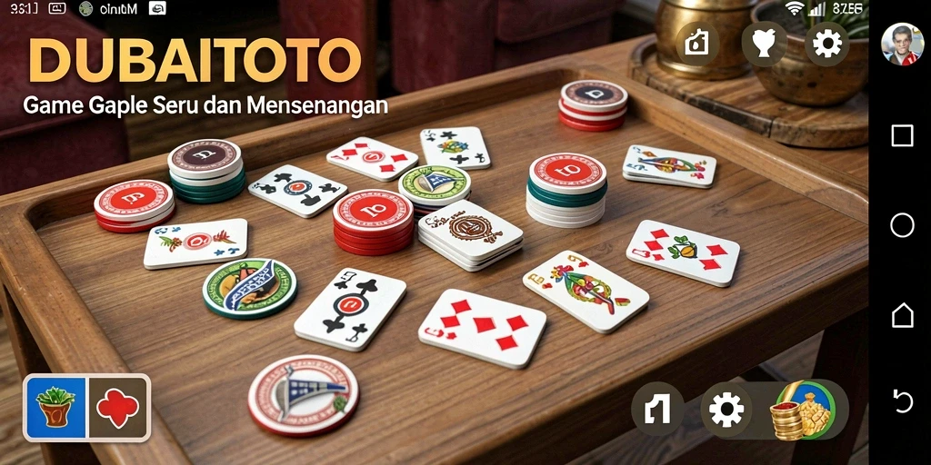 Gameplay seru DUBAITOTO dalam permainan Gaple yang menarik.
