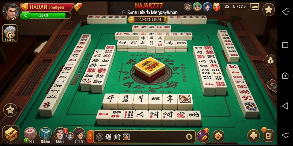 Gameplay seru di HAJAR777 dengan ubin Mahjong yang menawan.