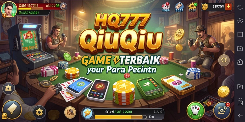 Tampilan screenshot HQ777 yang menampilkan gameplay seru QiuQiu.
