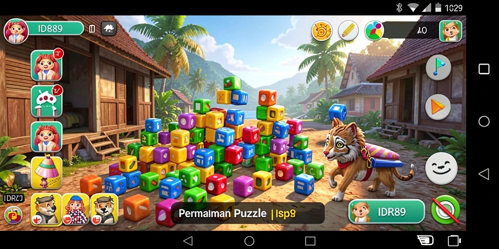 Screenshot utama IDR89 yang menampilkan gameplay Puzzle yang menantang.