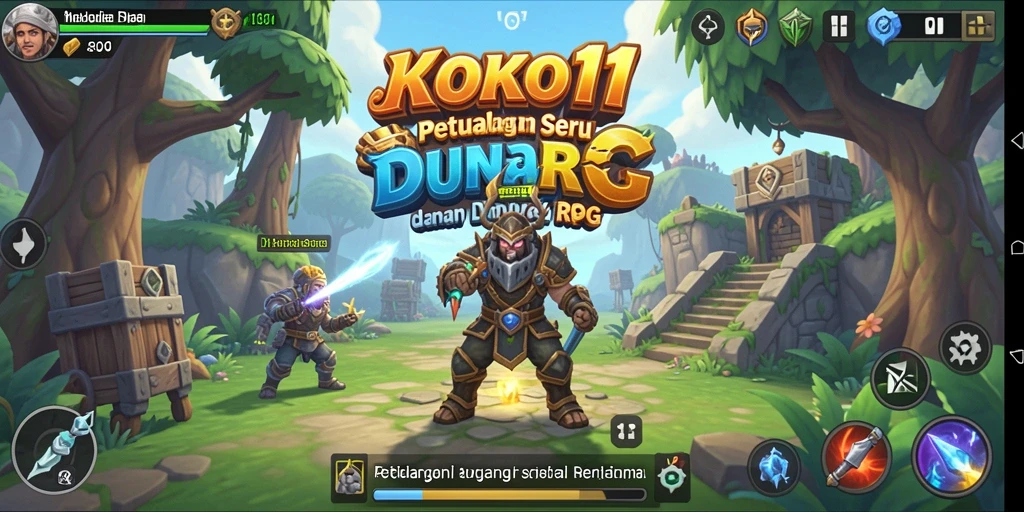 Tampilan gameplay menakjubkan dari KOKO11 dengan karakter yang dinamis.