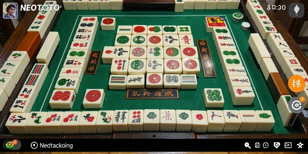 Tampilan gameplay menarik NEOTOTO memperlihatkan keseruan Mahjong.