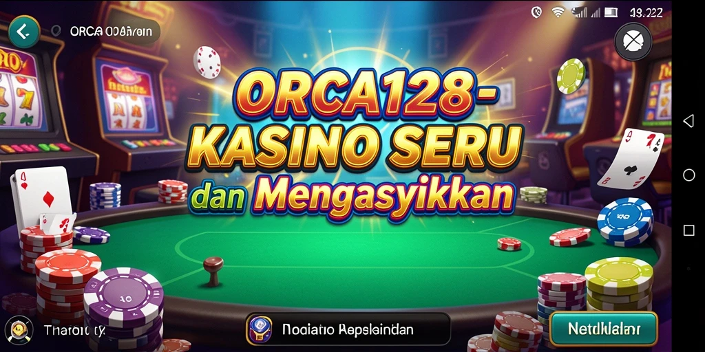 Tampilan grafis memukau dari permainan Kasino ORCA128.