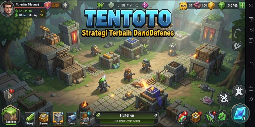 Gameplay TENTOTO yang intens dan menantang dalam Tower Defense.