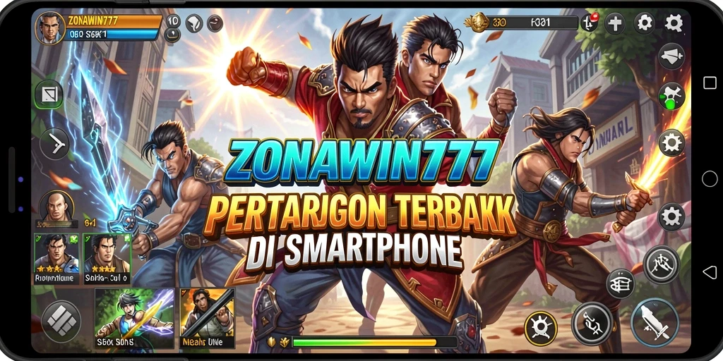 Gameplay seru dalam ZONAWIN777 saat pertarungan berlangsung.